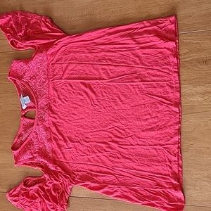 Magazine tank top with ruffle sleeves